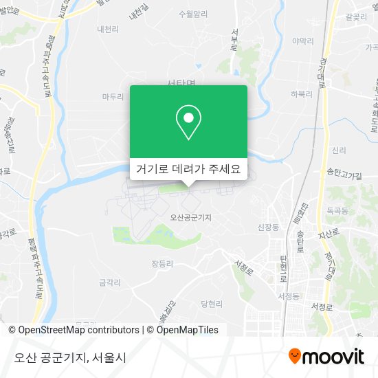 오산 공군기지 지도