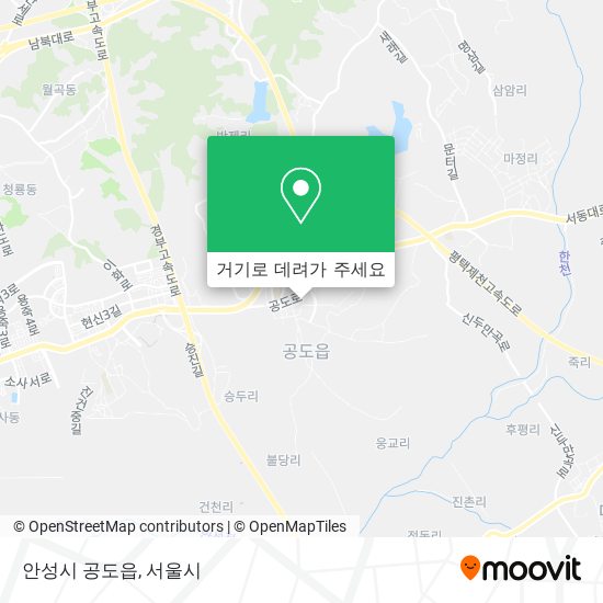 안성시 공도읍 지도