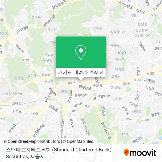 스탠다드차타드은행 (Standard Chartered Bank) Securities 지도