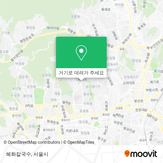 혜화칼국수 지도