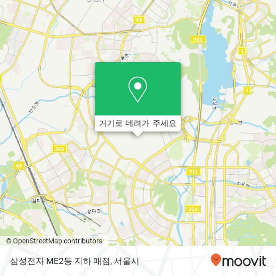 삼성전자 ME2동 지하 매점 지도