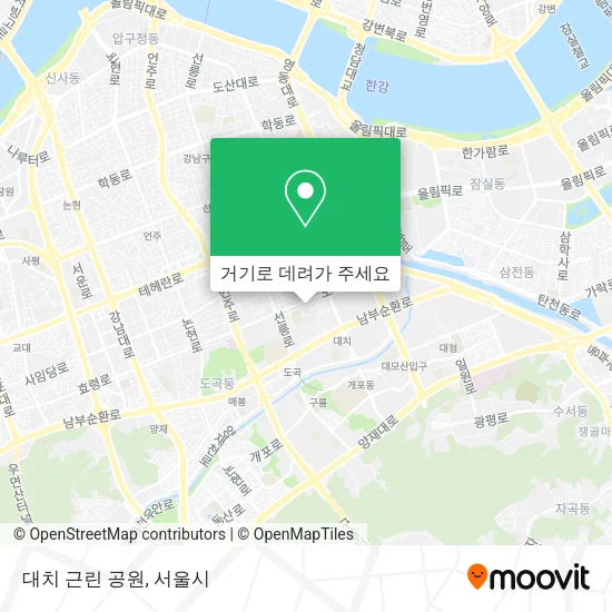 대치 근린 공원 지도