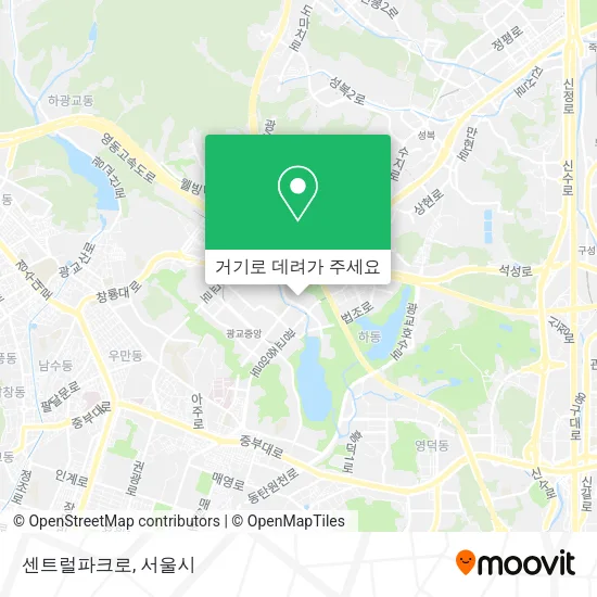 센트럴파크로 지도