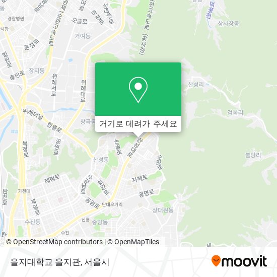 을지대학교 을지관 지도