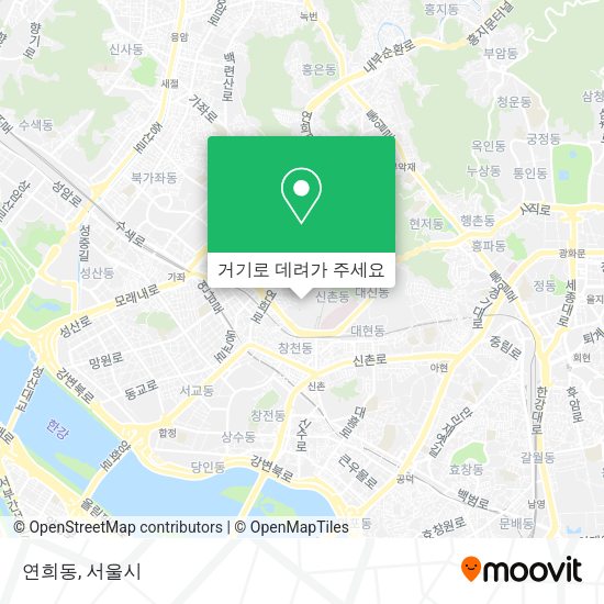 연희동 지도
