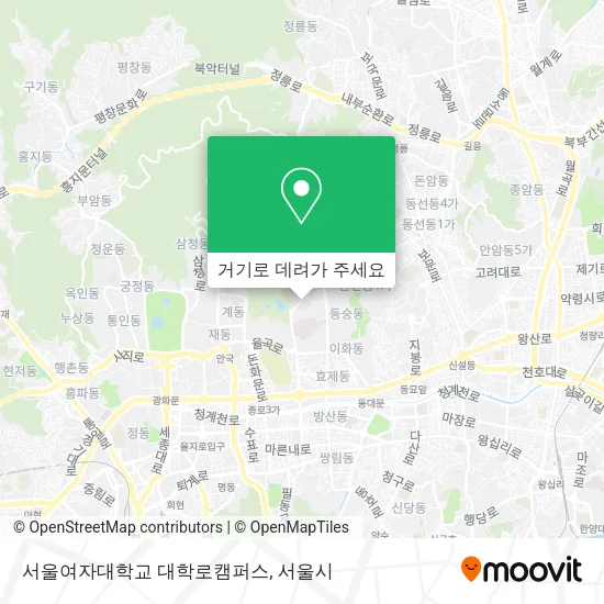 서울여자대학교 대학로캠퍼스 지도