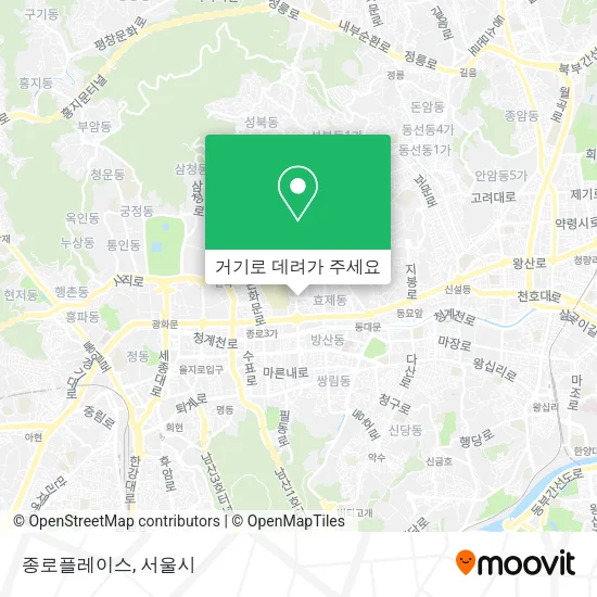 종로플레이스 지도