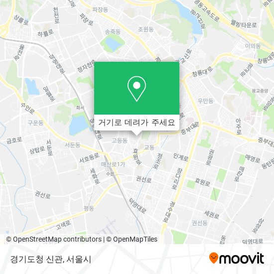 경기도청 신관 지도