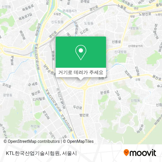 KTL한국산업기술시험원 지도