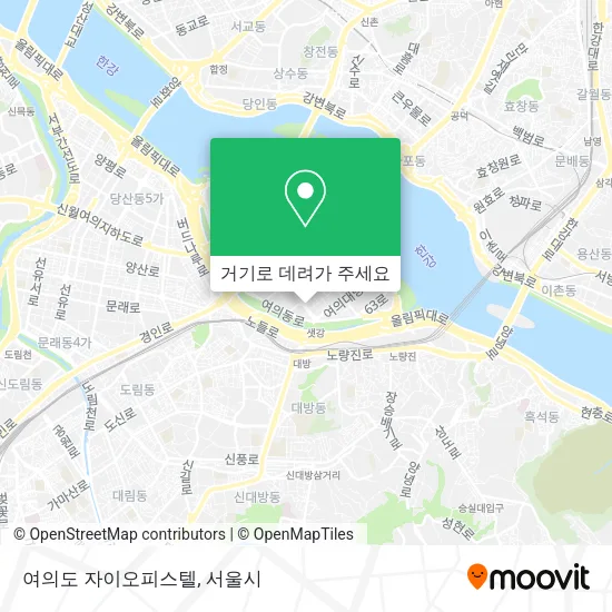 여의도 자이오피스텔 지도