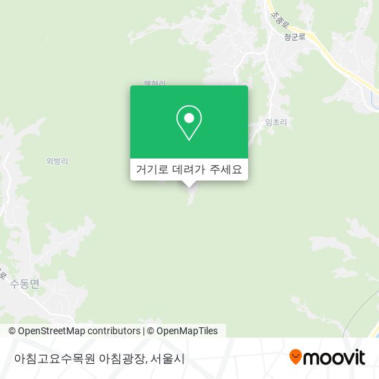 아침고요수목원 아침광장 지도