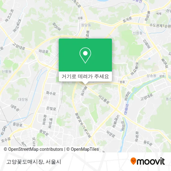 고양꽃도매시장 지도