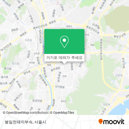 봉일천돼지부속 지도