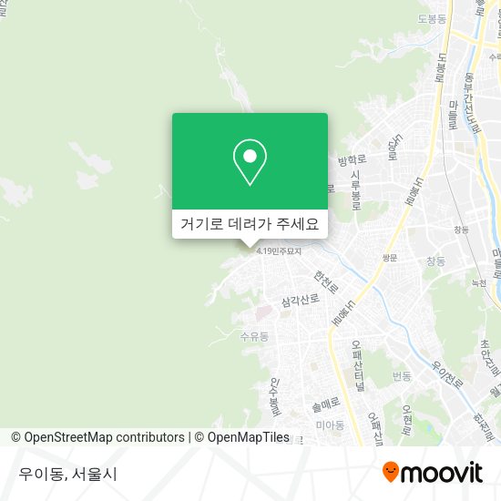 우이동 지도