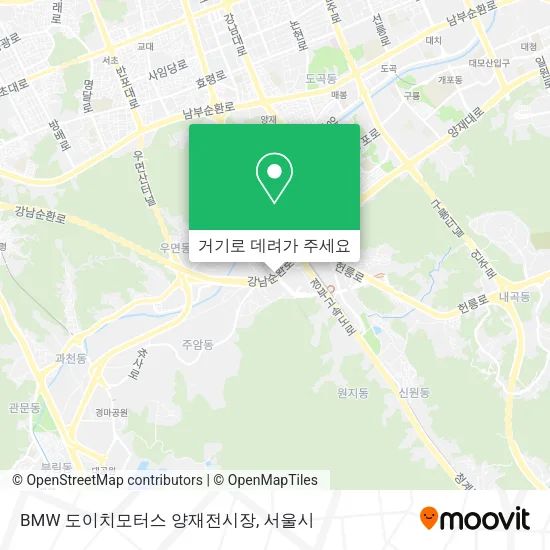 BMW 도이치모터스 양재전시장 지도