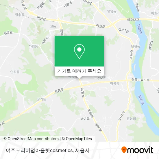 여주프리미엄아울렛cosmetics 지도