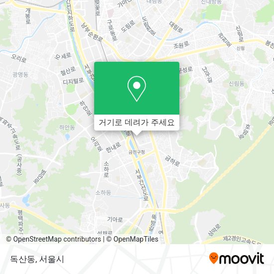 독산동 지도