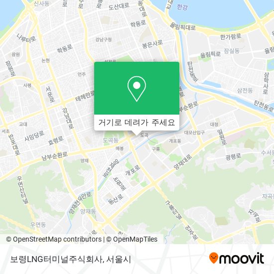 보령LNG터미널주식회사 지도
