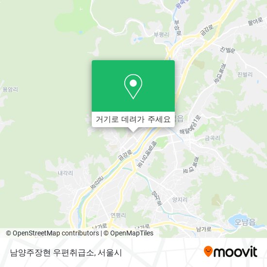 남양주장현 우편취급소 지도