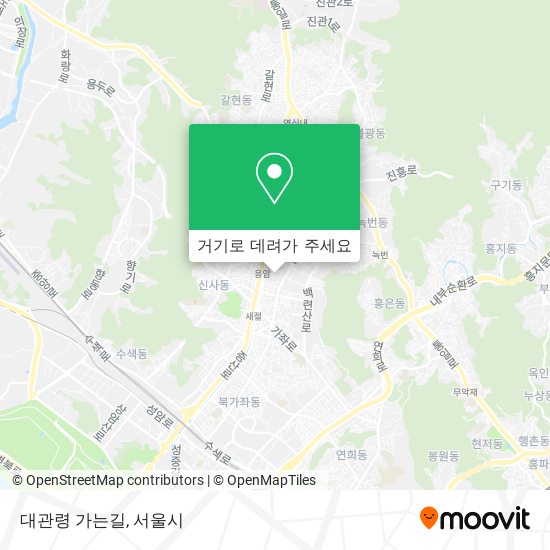 대관령 가는길 지도