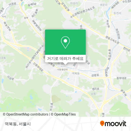 역북동 지도