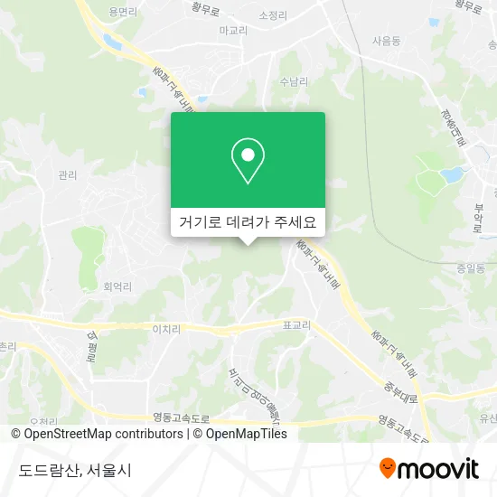 도드람산 지도
