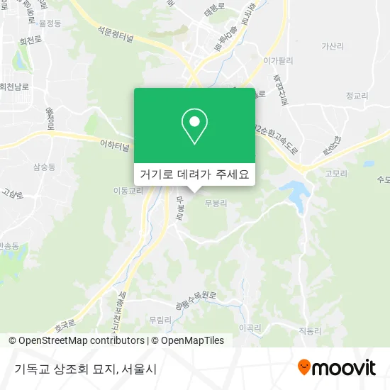기독교 상조회 묘지 지도