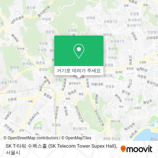 SK T-타워 수펙스홀 (SK Telecom Tower Supex Hall) 지도