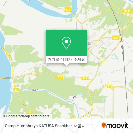Camp Humphreys KATUSA Snackbar 지도