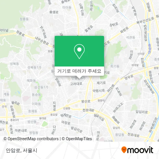 안암로 지도