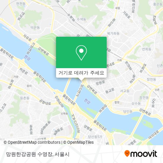 망원한강공원 수영장 지도