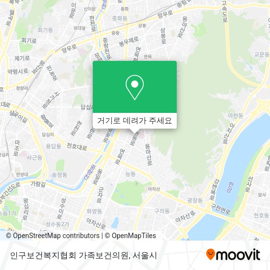인구보건복지협회 가족보건의원 지도