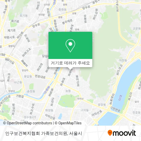 인구보건복지협회 가족보건의원 지도