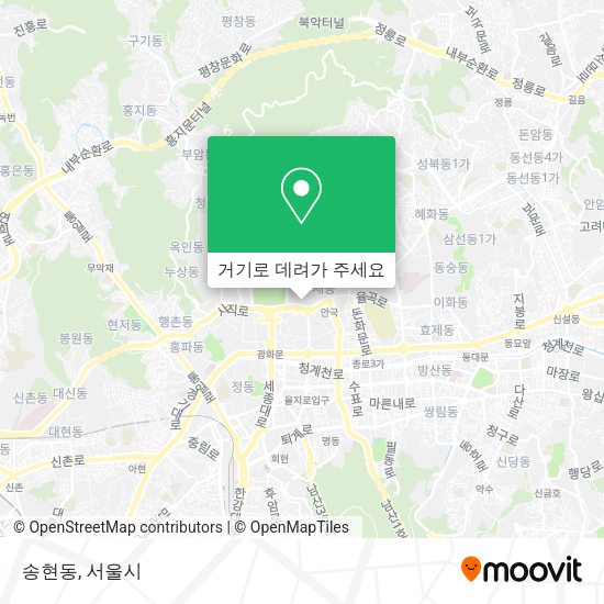 송현동 지도