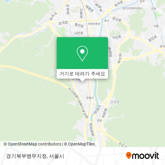 경기북부병무지청 지도