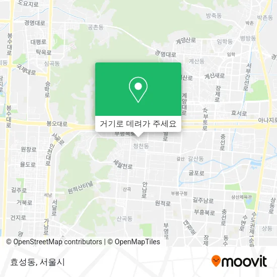 효성동 지도