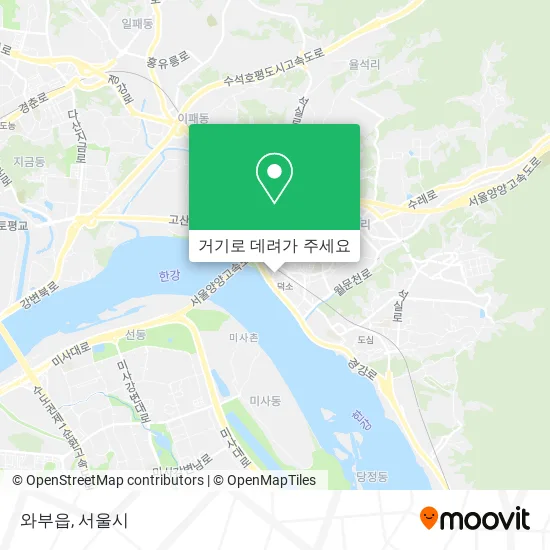와부읍 지도