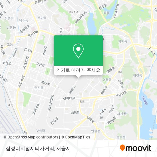 삼성디지털시티사거리 지도