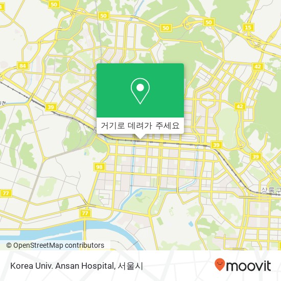 Korea Univ. Ansan Hospital 지도
