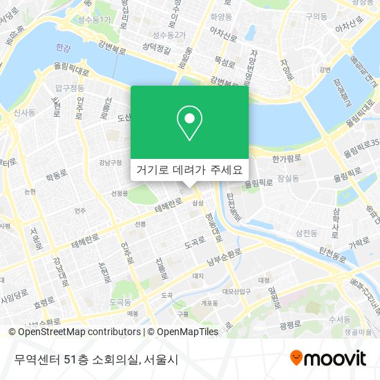 무역센터 51층 소회의실 지도