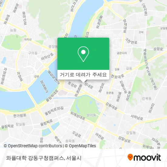 와플대학 강동구청캠퍼스 지도