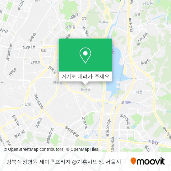강북삼성병원 세미콘프라자 @기흥사업장 지도