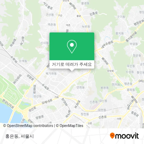 홍은동 지도