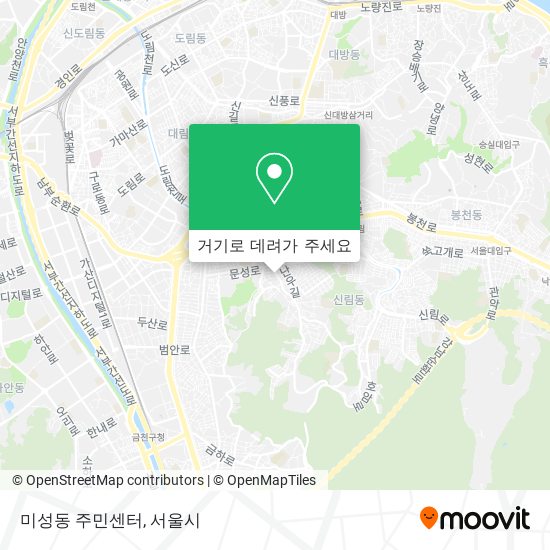 미성동 주민센터 지도