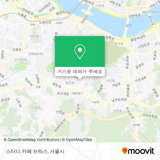 스터디 카페 브릭스 지도