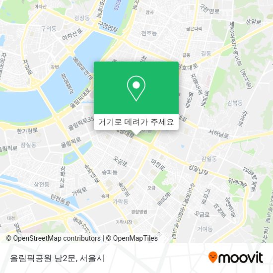 올림픽공원 남2문 지도