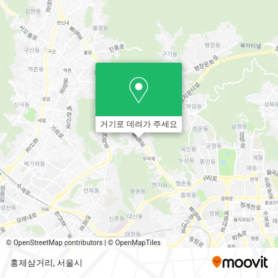 홍제삼거리 지도