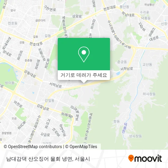 남대감댁 산오징어 물회 냉면 지도