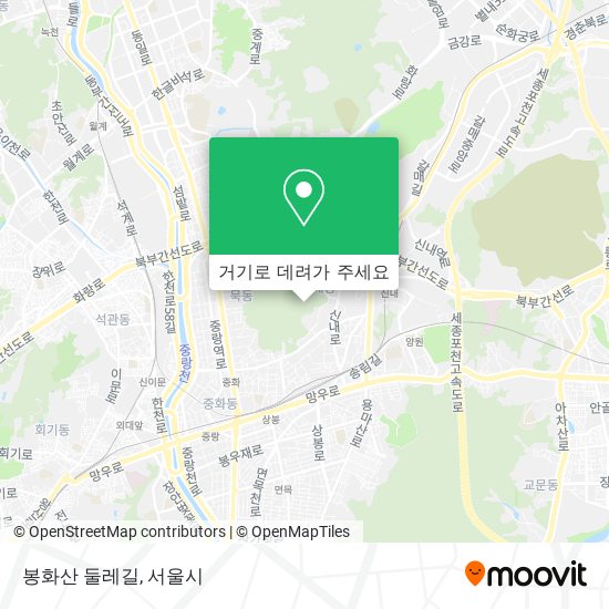 봉화산 둘레길 지도