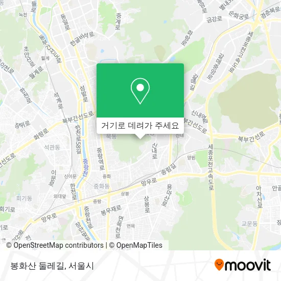 봉화산 둘레길 지도